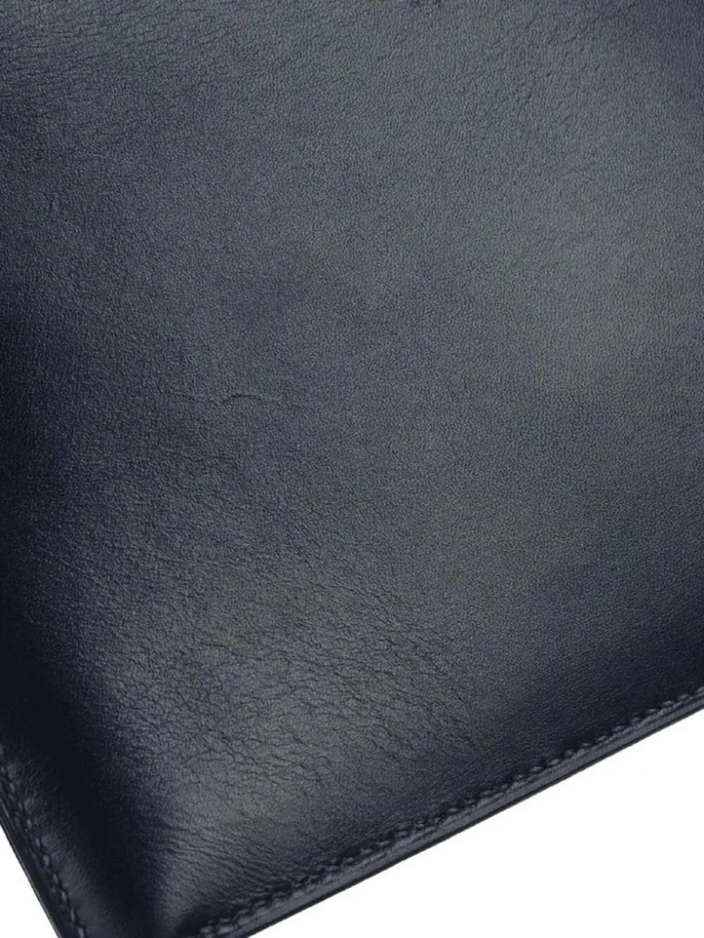 Hermes Blue Navy Box Calf Pochette Jet Clutch Bag